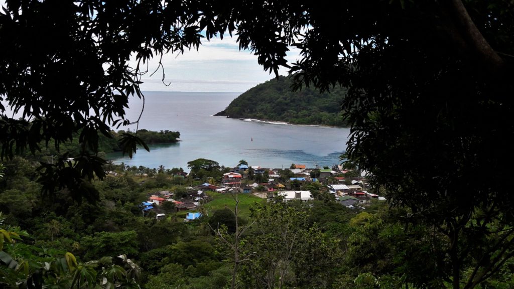 view from the hilltop of La Miel, Panama