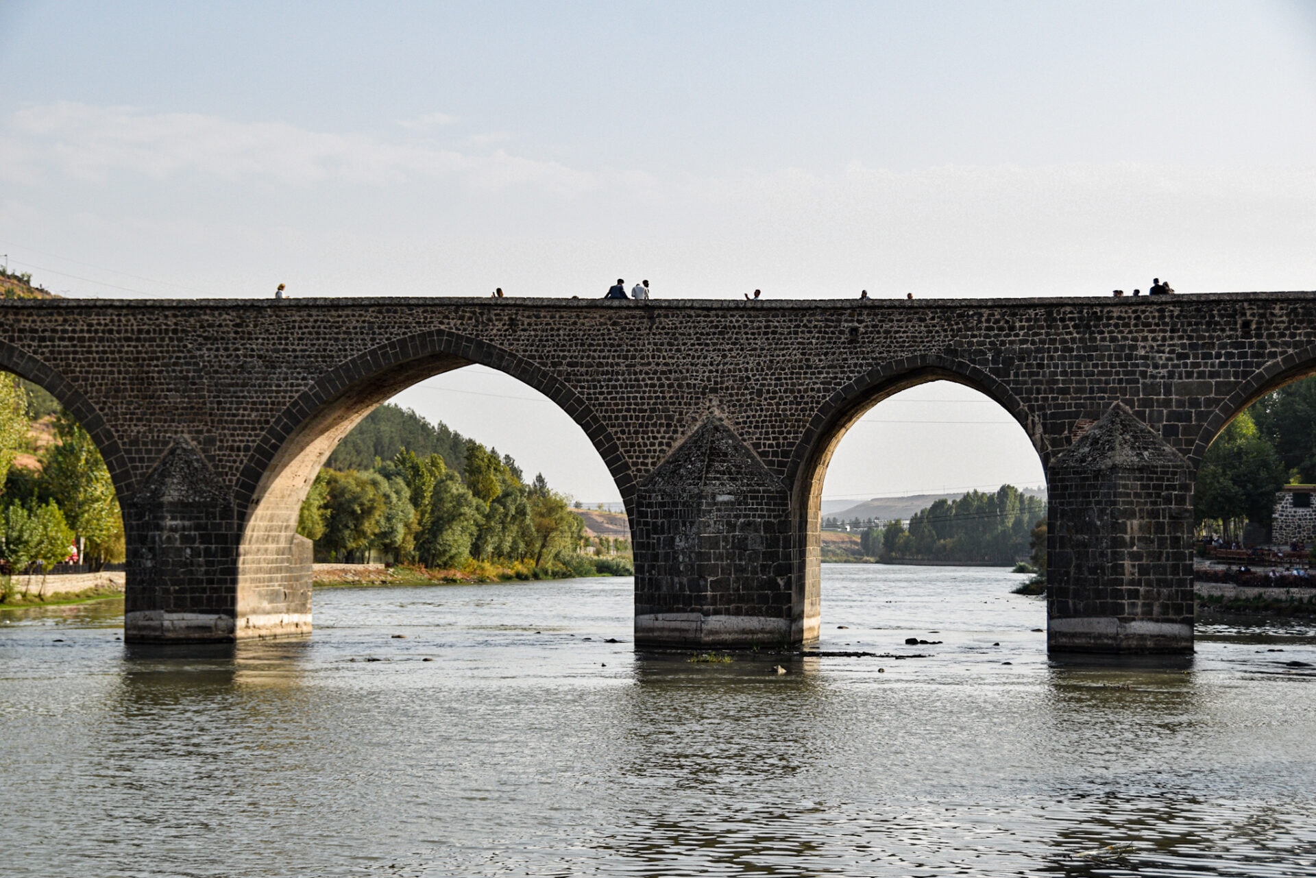 "Ten Arches Bridge" spanning the mighty Tigris river near Diyarbakir